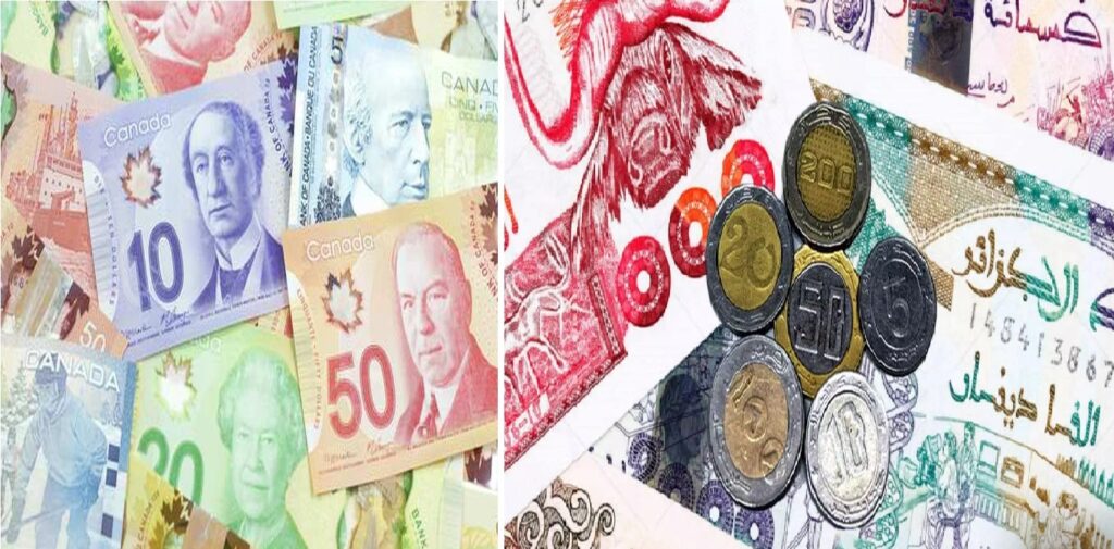 Dollar canadien - dinar algérien